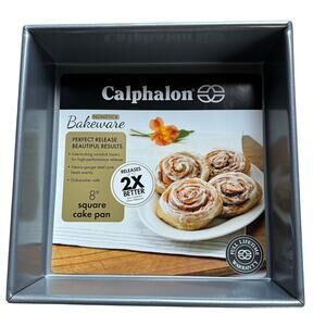 New Calphalon 8 Inch Square Cake Pan Non Stick Bakeware